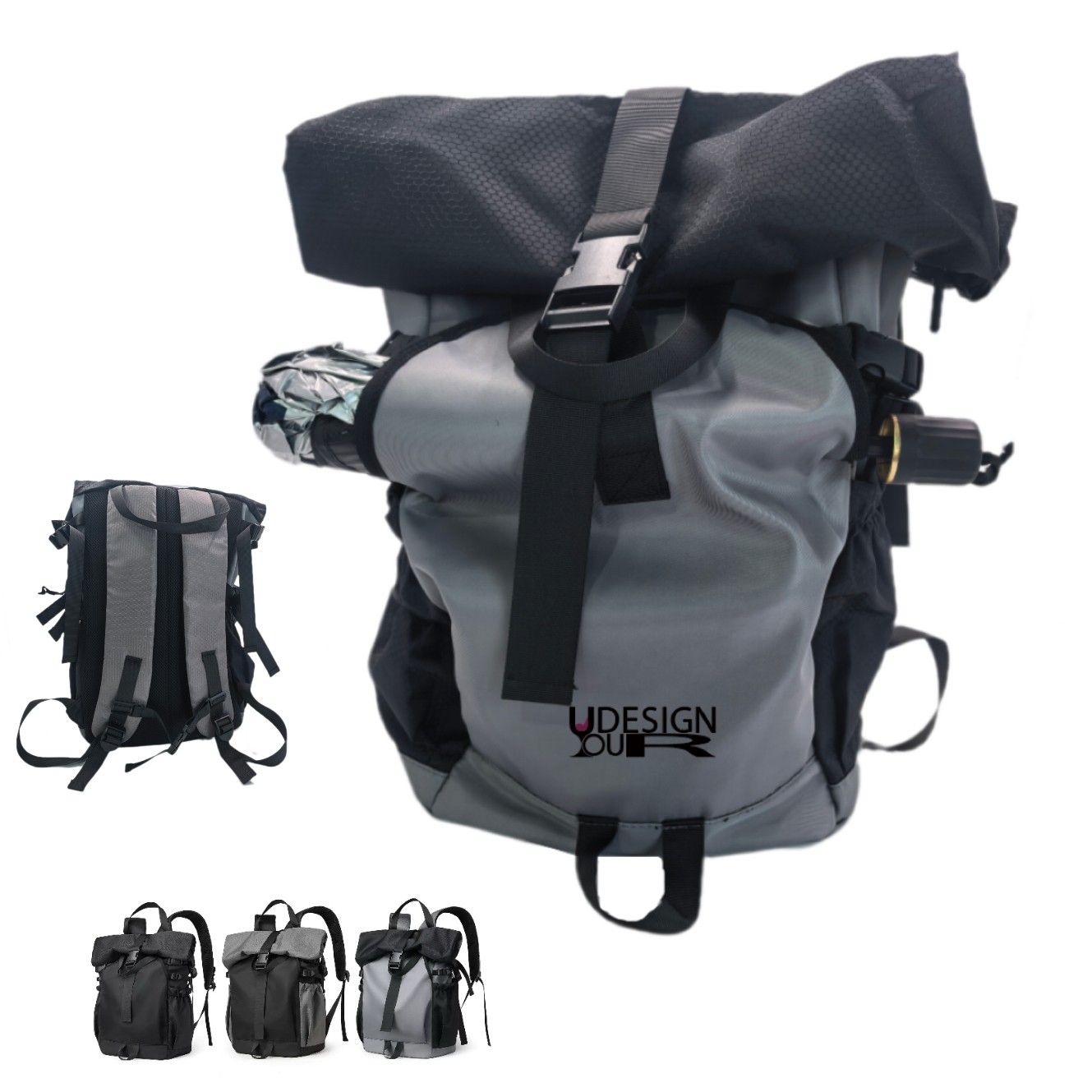 Mochila impermeable con diseño rolltop
