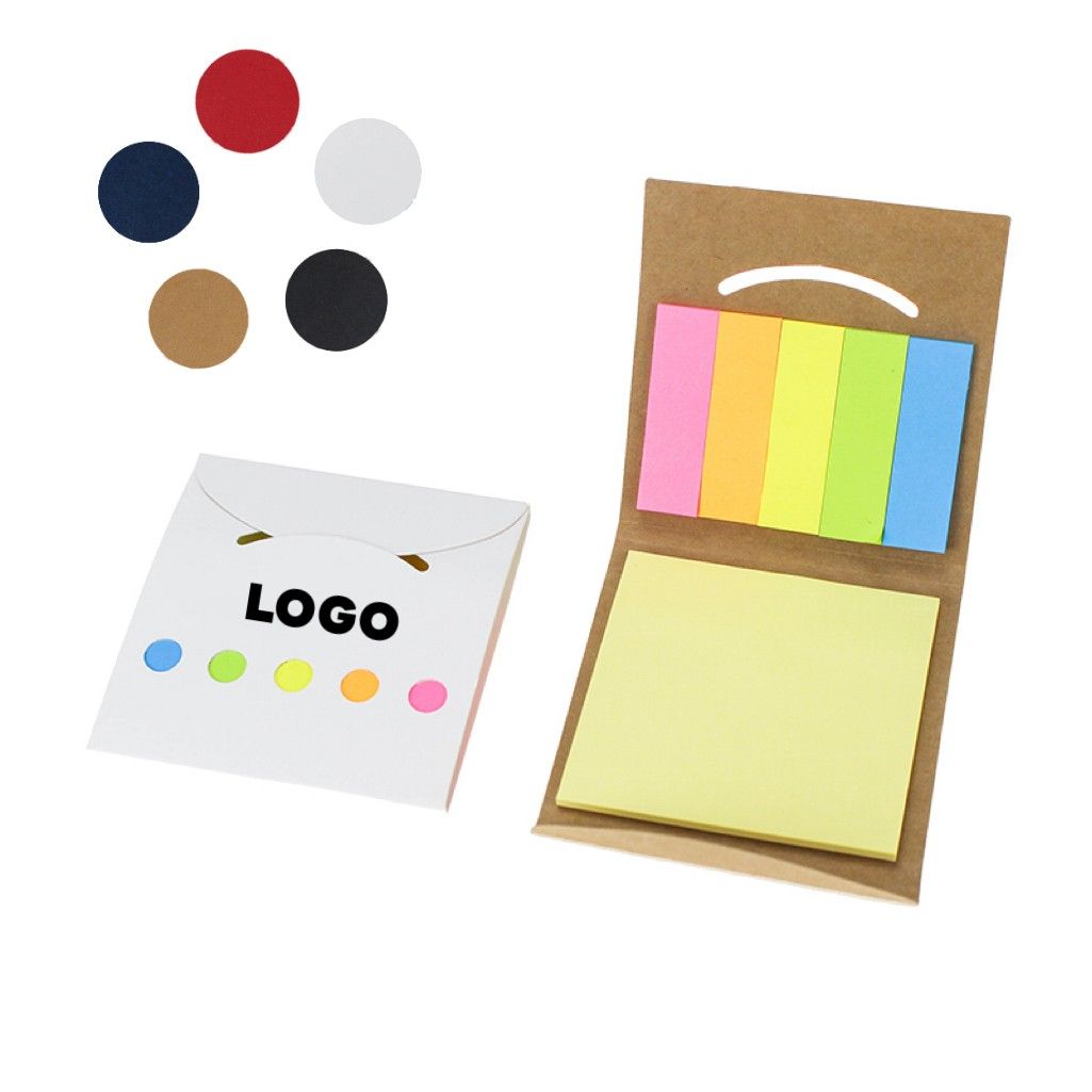 Bloque de notas adhesivas con diseño de carita sonriente