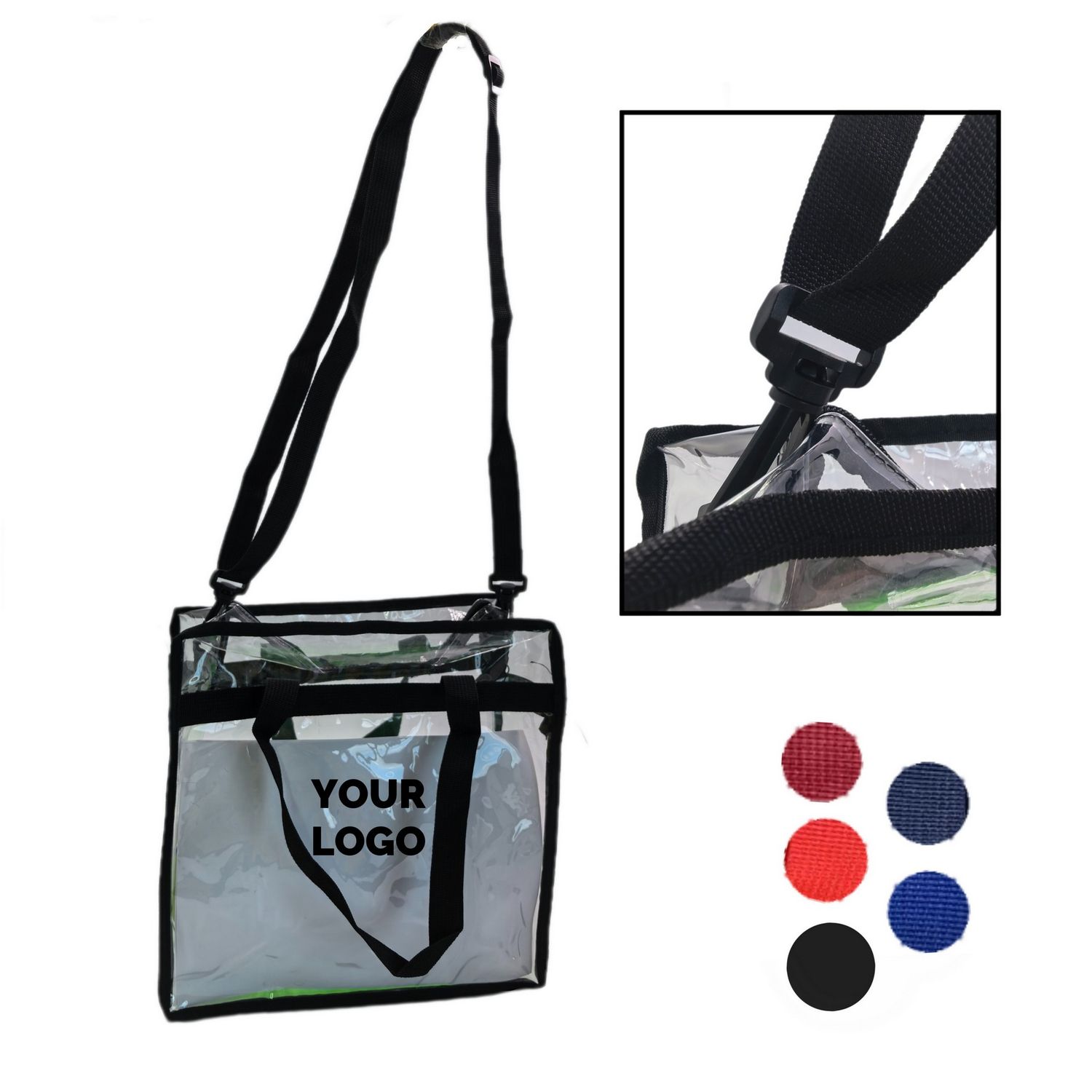 Bolso transparente de gran capacidad