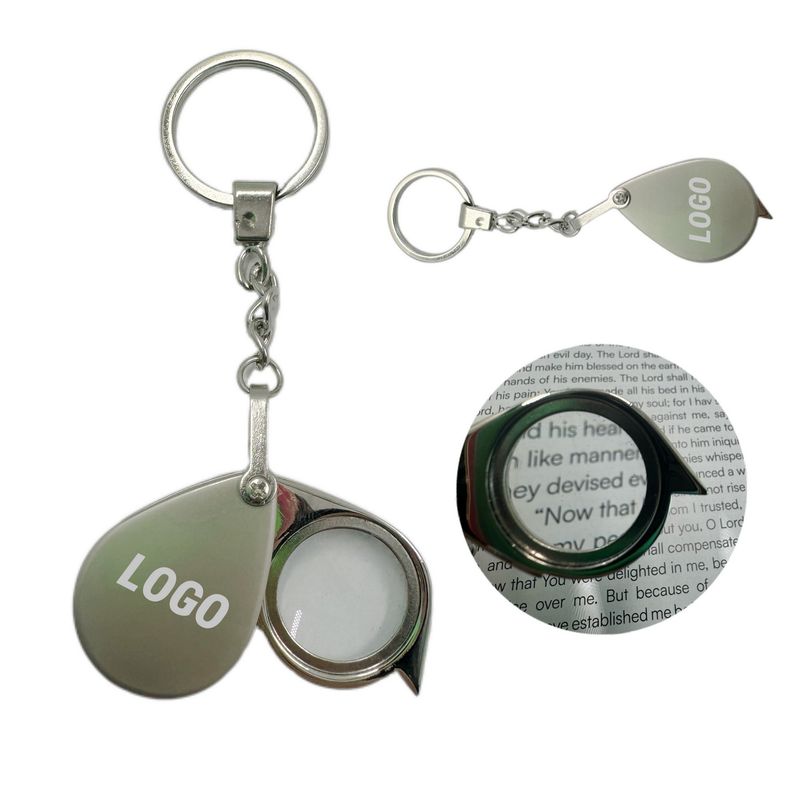 Lupa de bolsillo con llavero