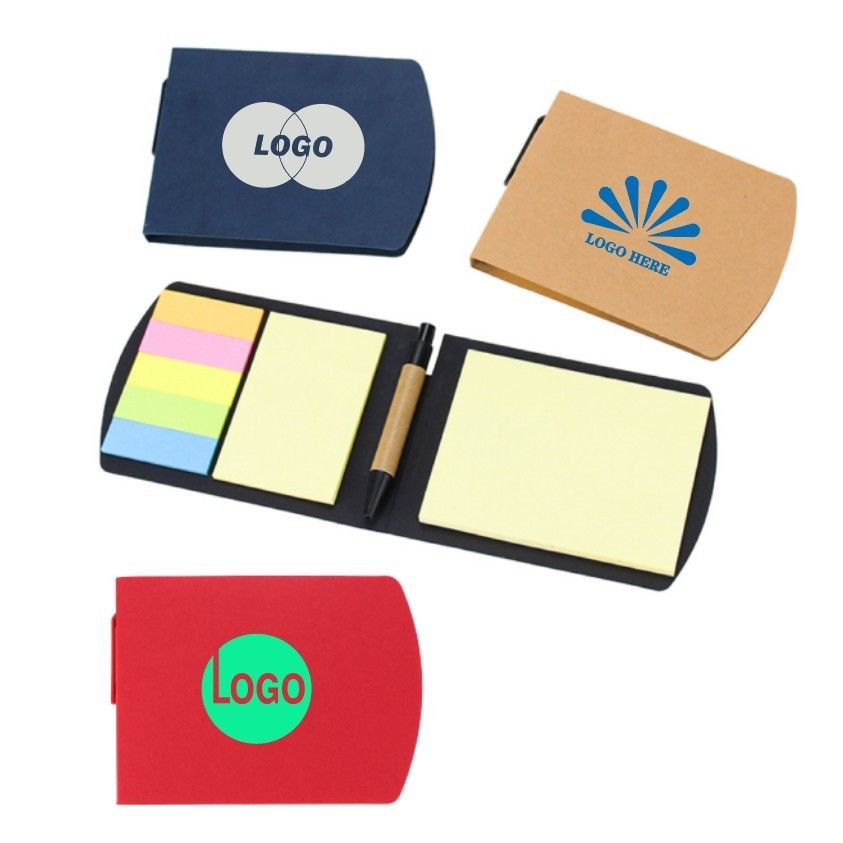 Set de notas adhesivas ecológicas con bolígrafo