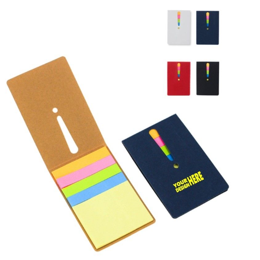 Bloque para notas con cubierta kraft tipo flip-top