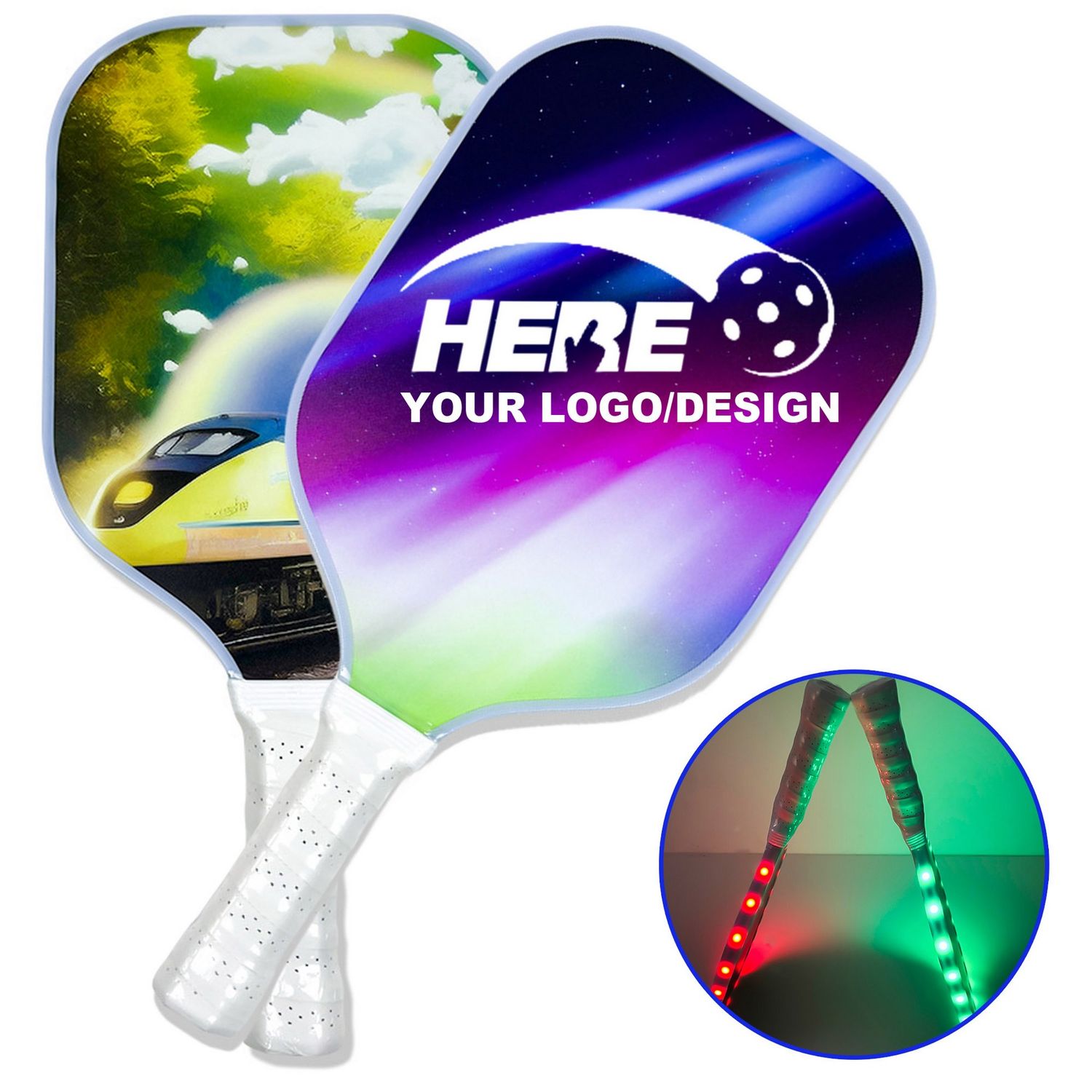 Palas de pickleball con luces LED
