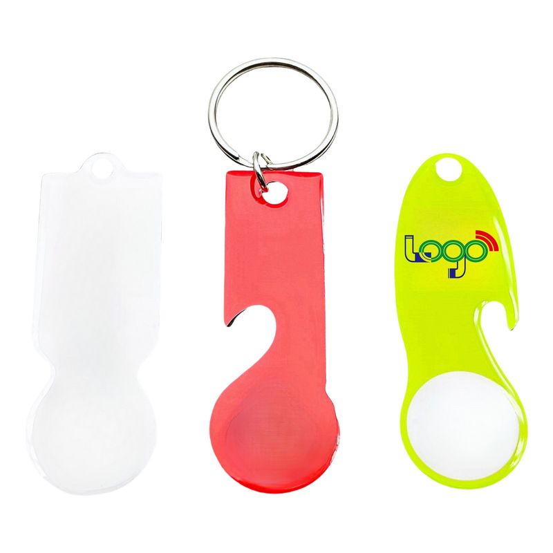 Llavero abrebotellas con diseño de impresión tipo &quot;drip&quot;