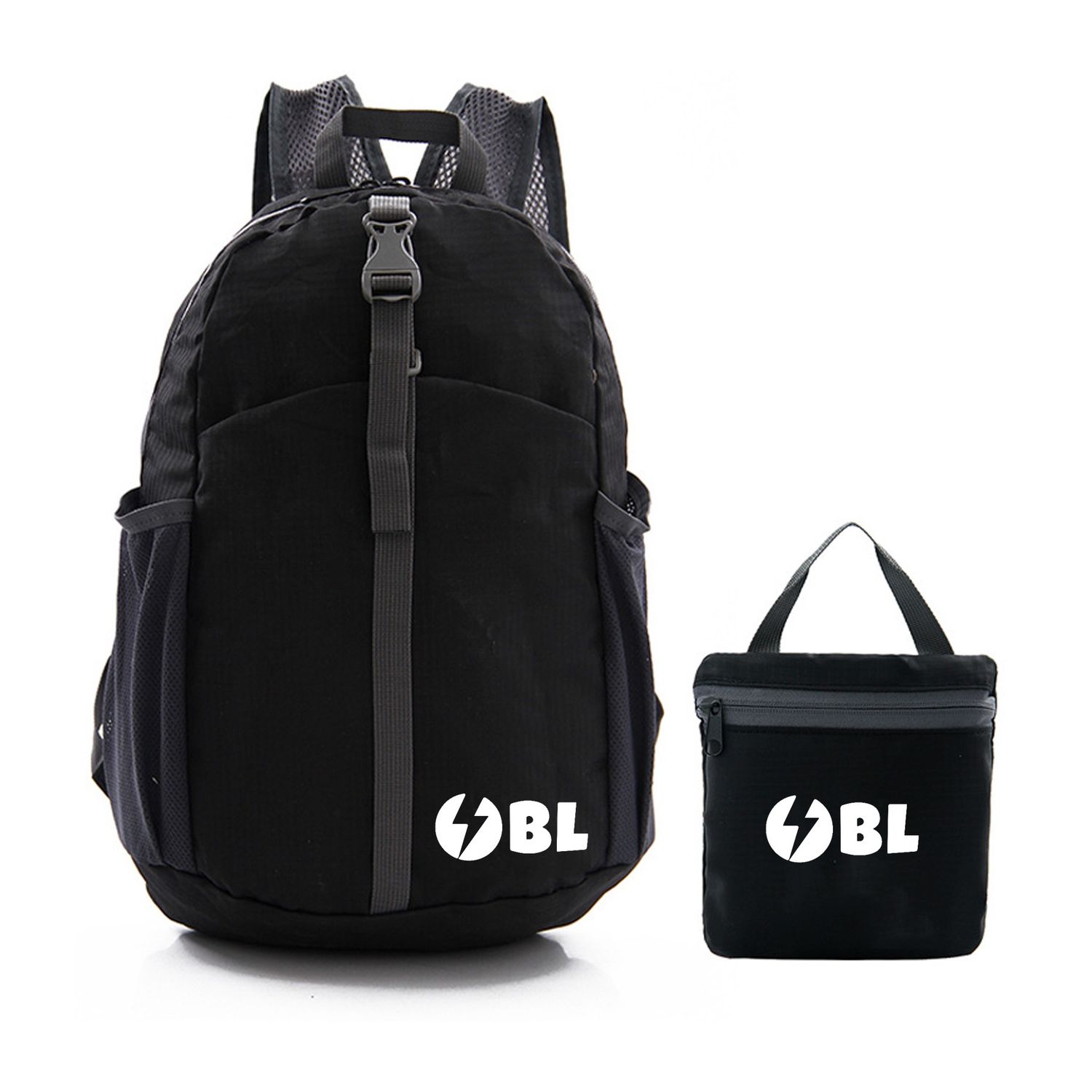 Mochila de viaje plegable e impermeable en poliéster