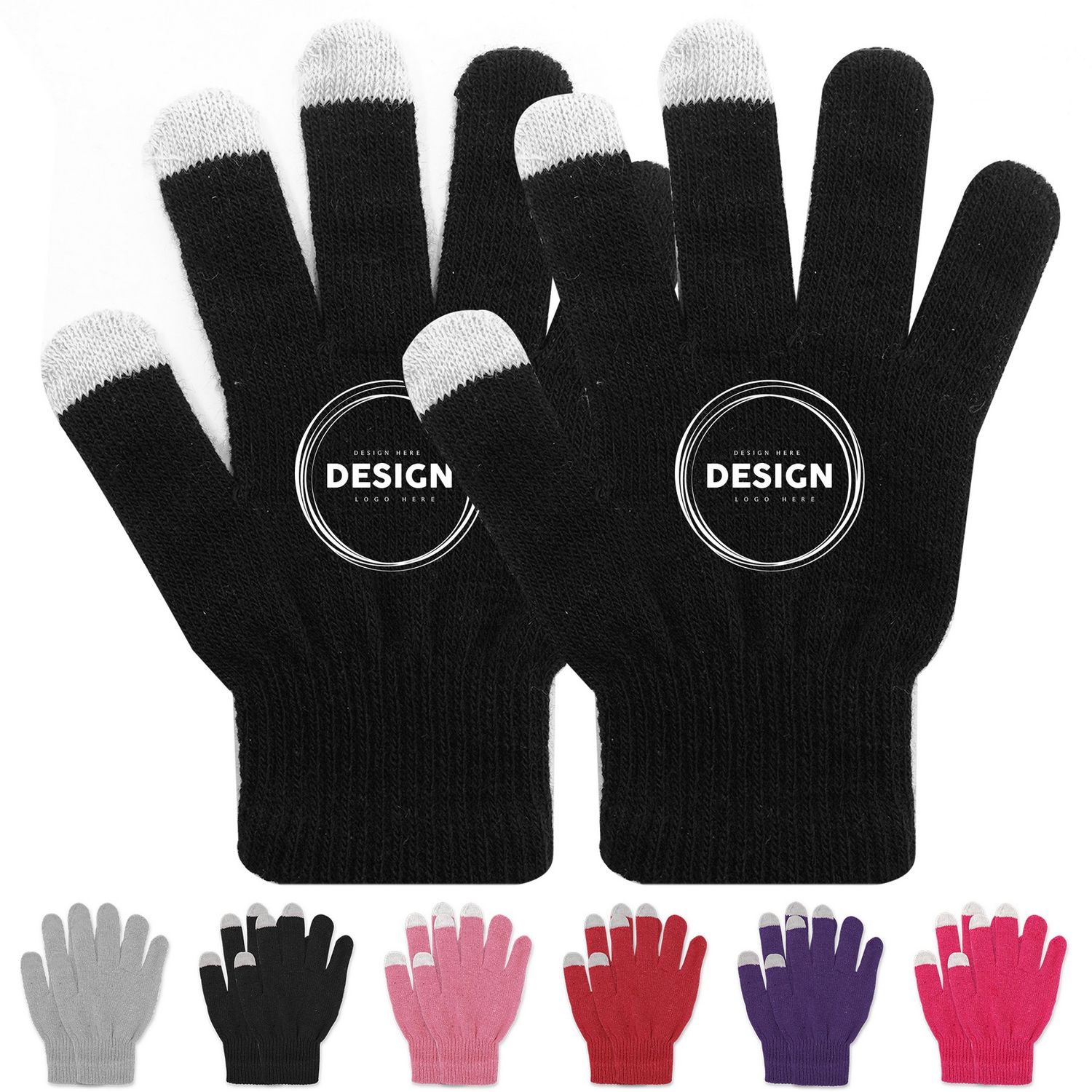 Guantes de invierno para adultos con función táctil