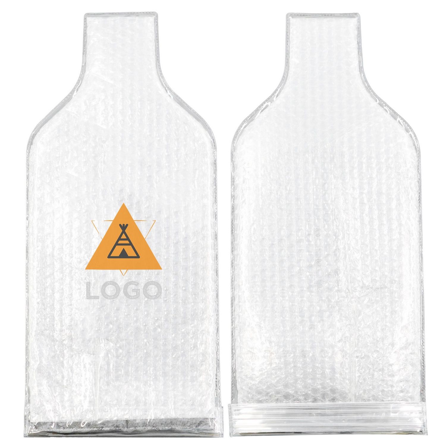 Protector de botellas de vino para viaje con cojín de burbujas