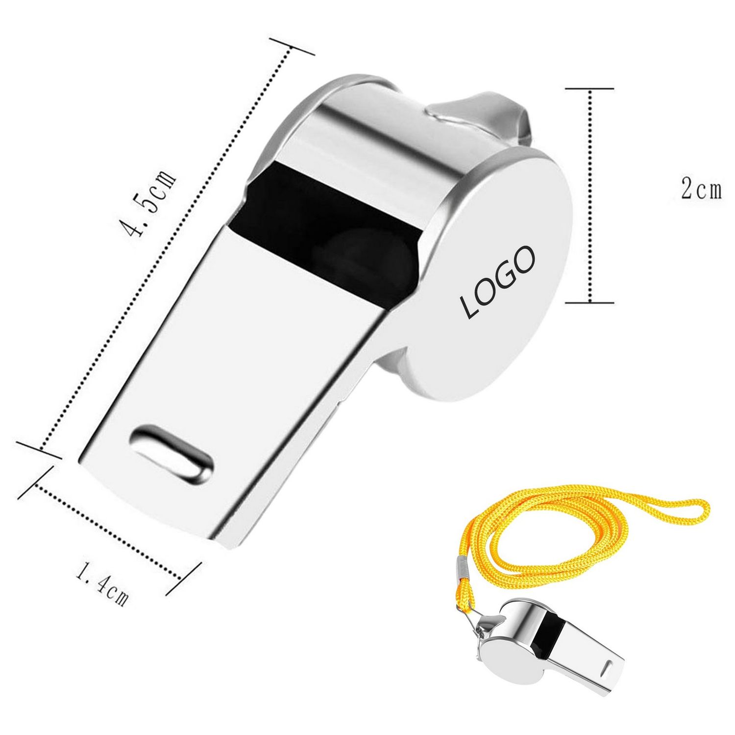 Silbato de entrenador en acero inoxidable