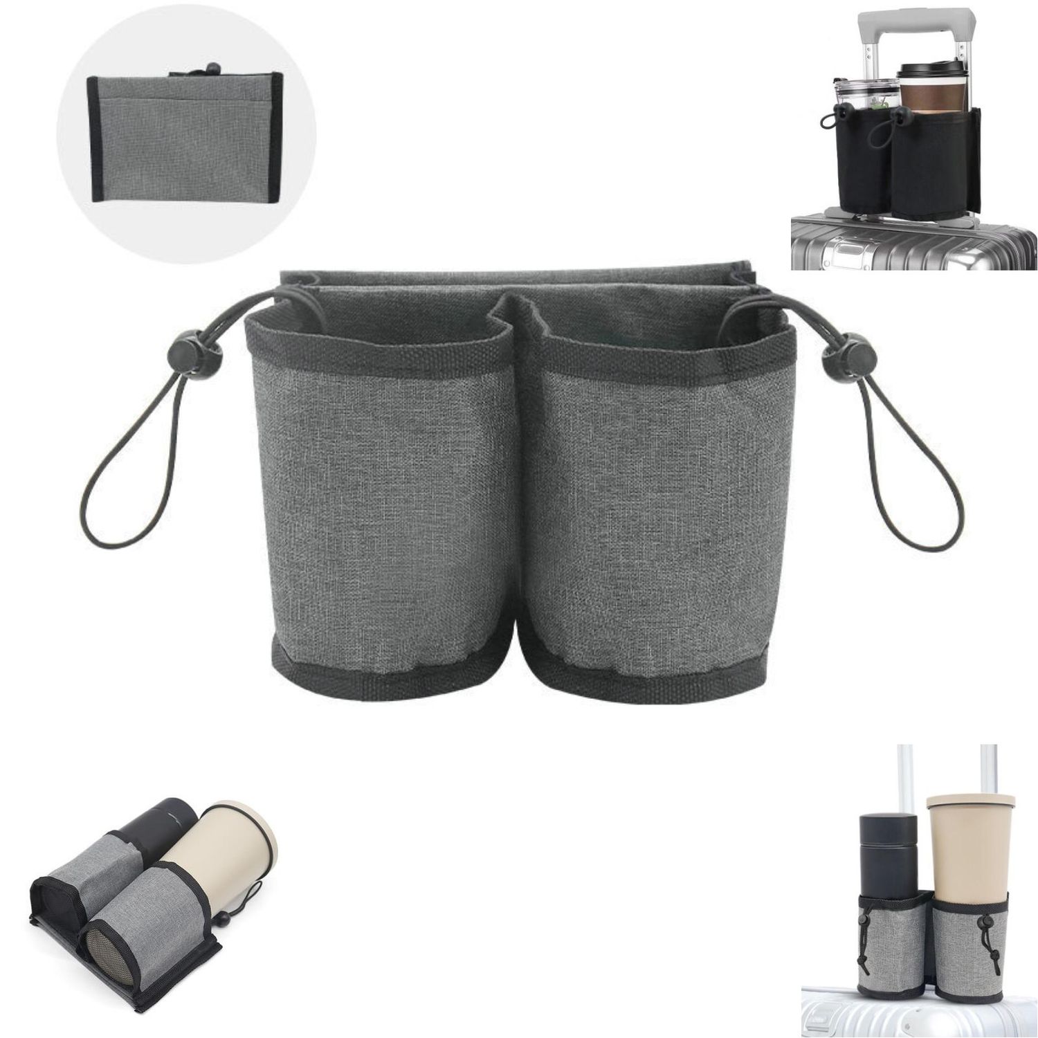 Porta vasos de viaje para equipaje