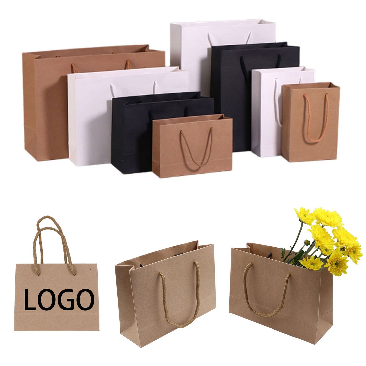 Bolsa de regalo personalizada en papel