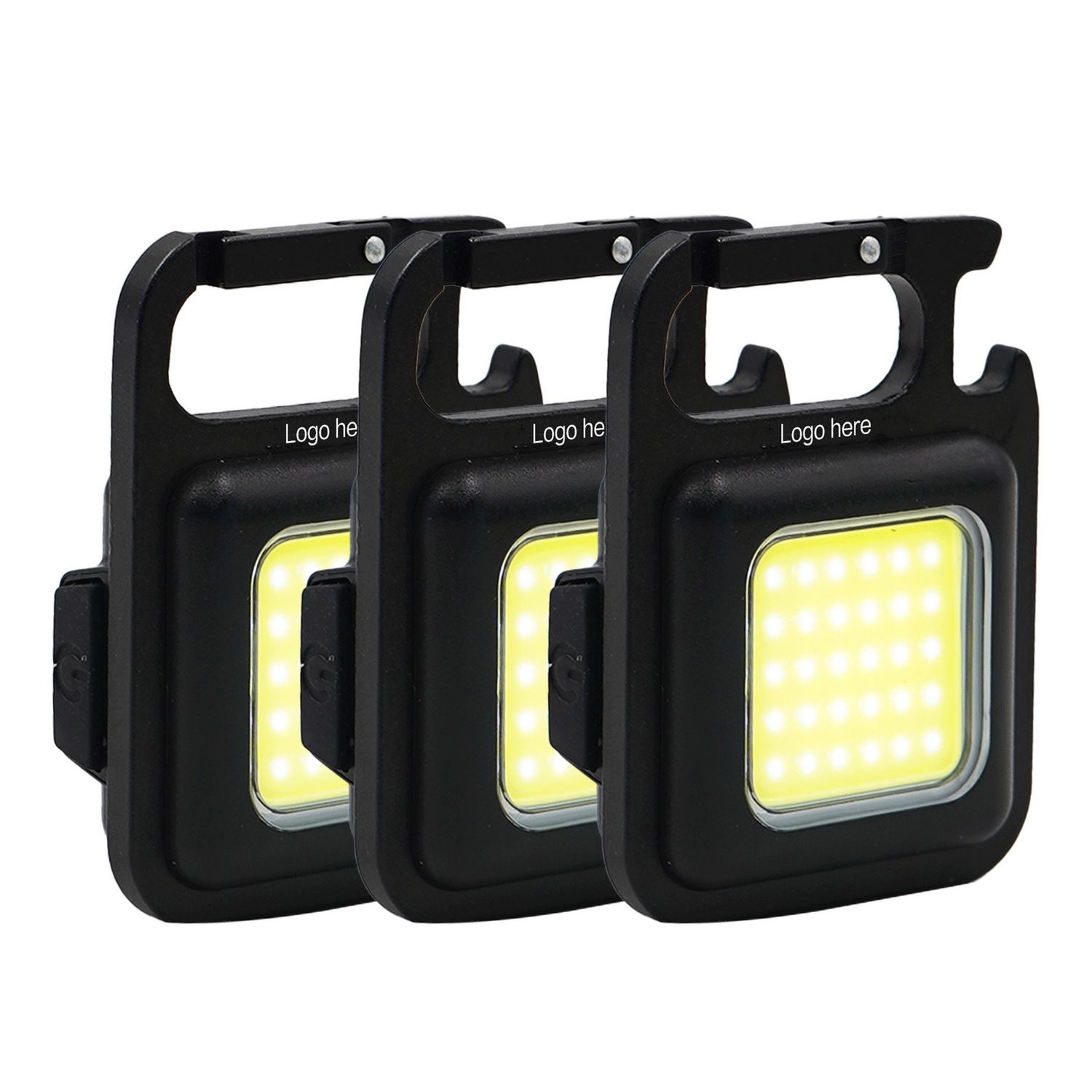 Mini llavero con luz LED recargable