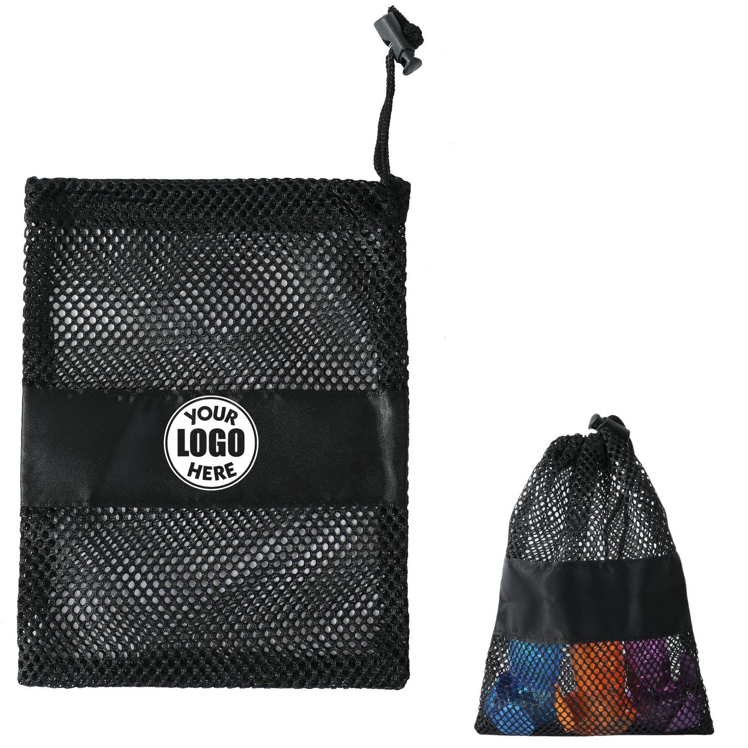Bolso de malla con cordón