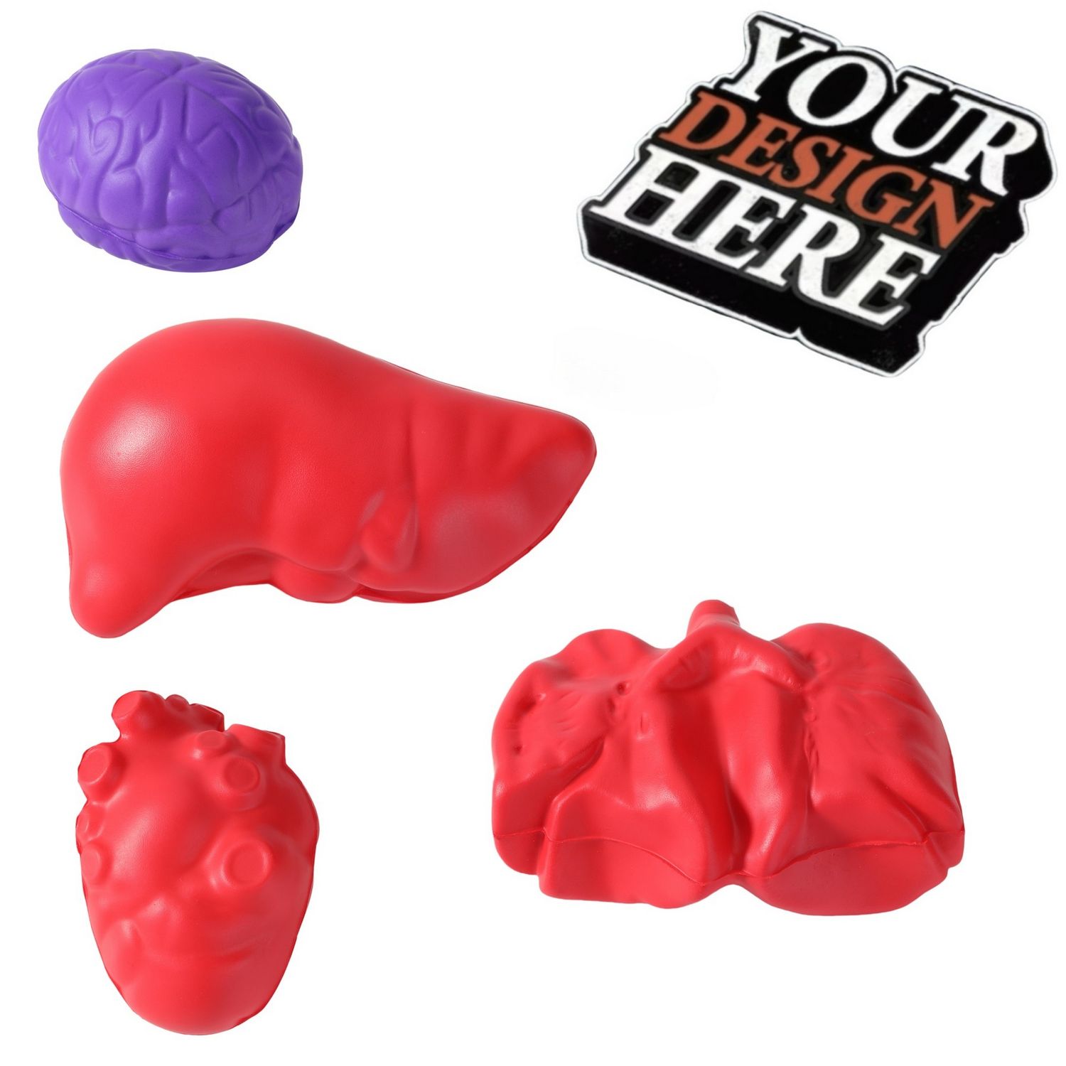 Pelota antiestrés de espuma con forma personalizada