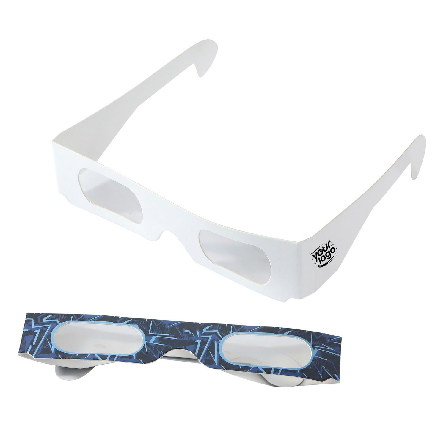 Gafas de papel a color para eclipse solar