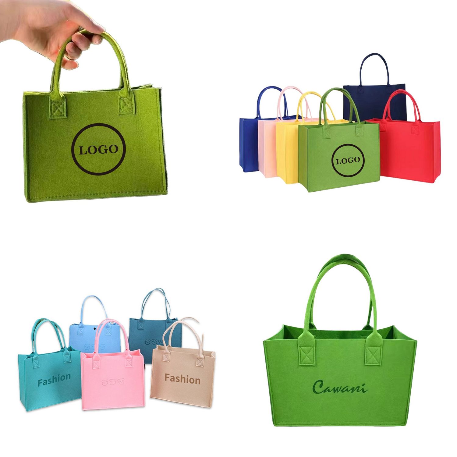Bolsa de fieltro