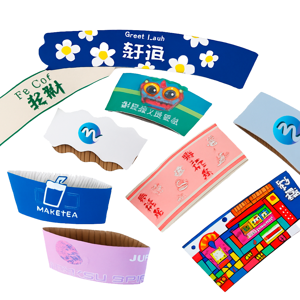 Envoltura de bebida biodegradable de 8 oz