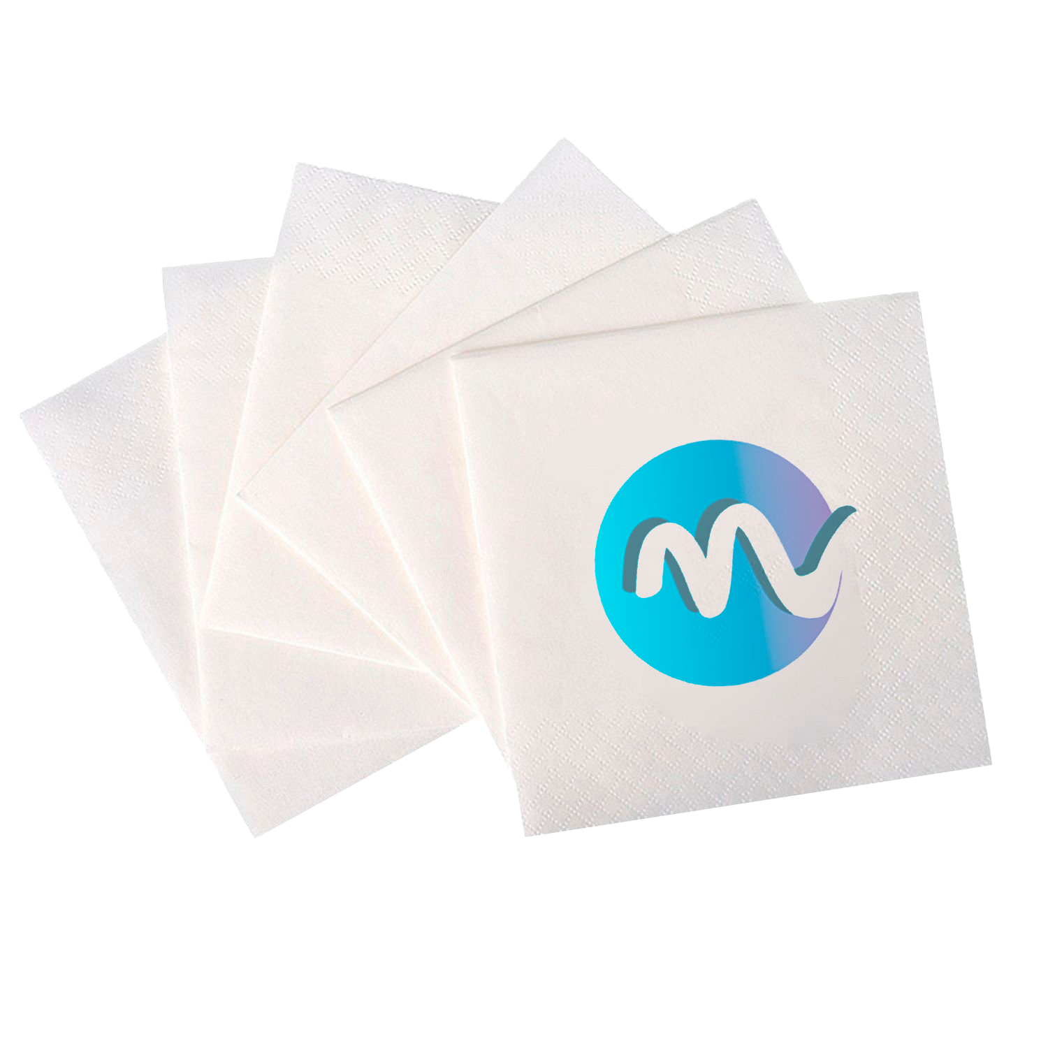 Servilletas blancas desechables de dos capas