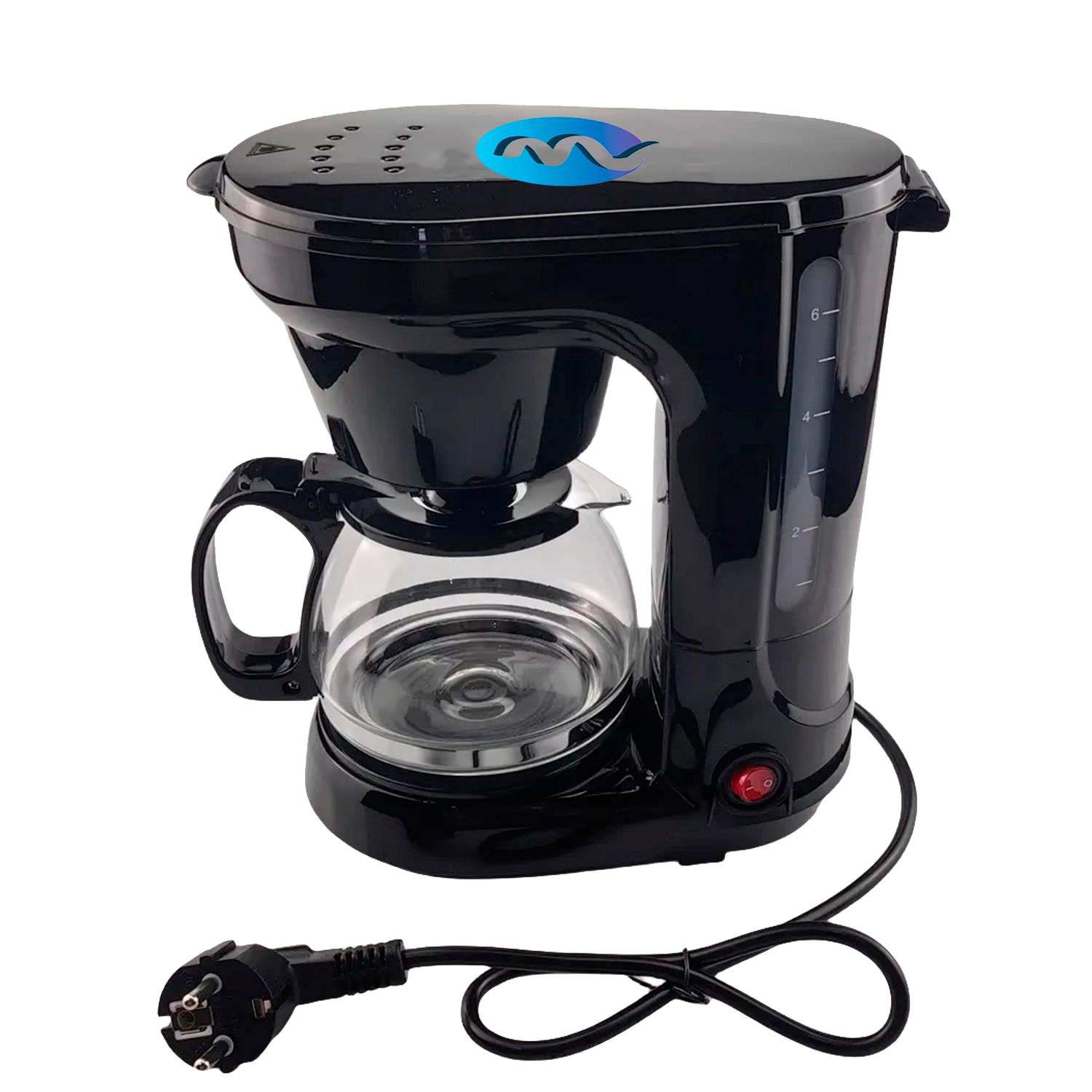 Cafetera moderna con frasco de vidrio de 25.3 oz