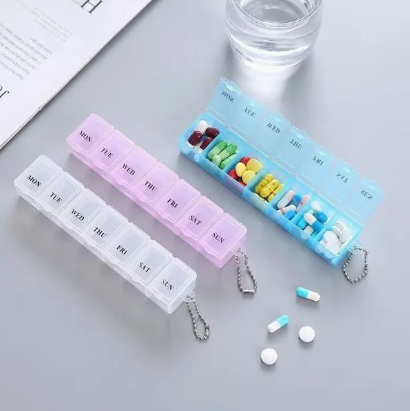 Organizador de pastillas con 7 compartimientos