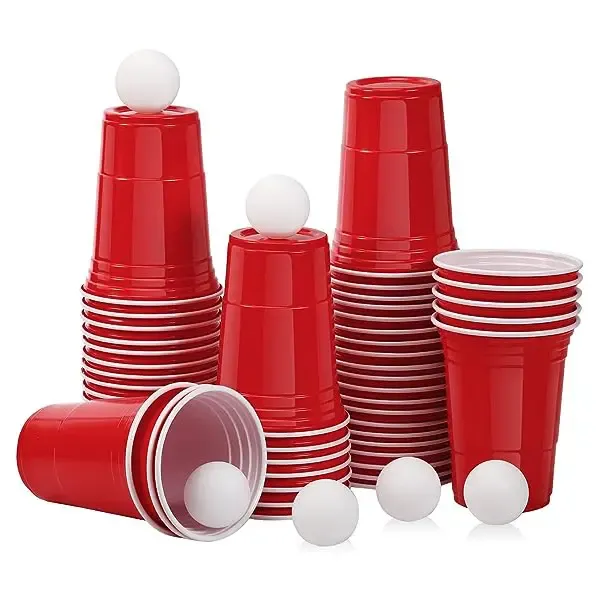 Vasos de plástico desechable para fiestas 16 oz