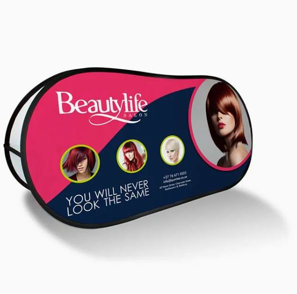 Printed polyester fabric display banner