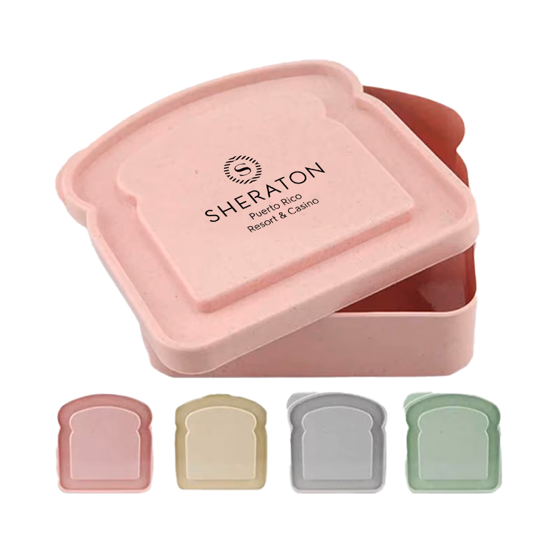 Food storage box for sandwiches and bread