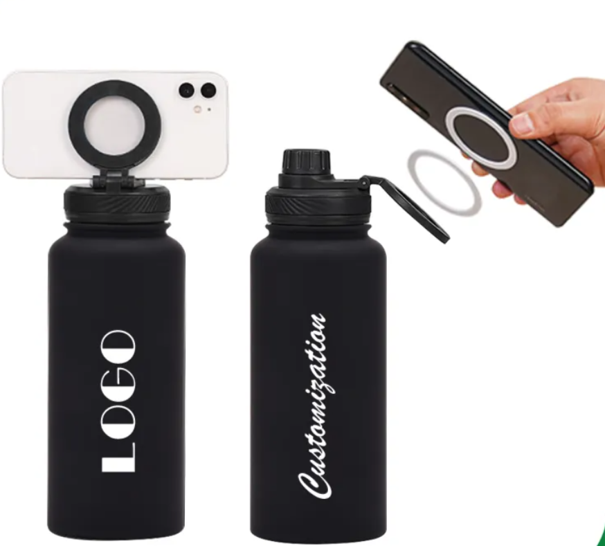Magnetic sports water bottle