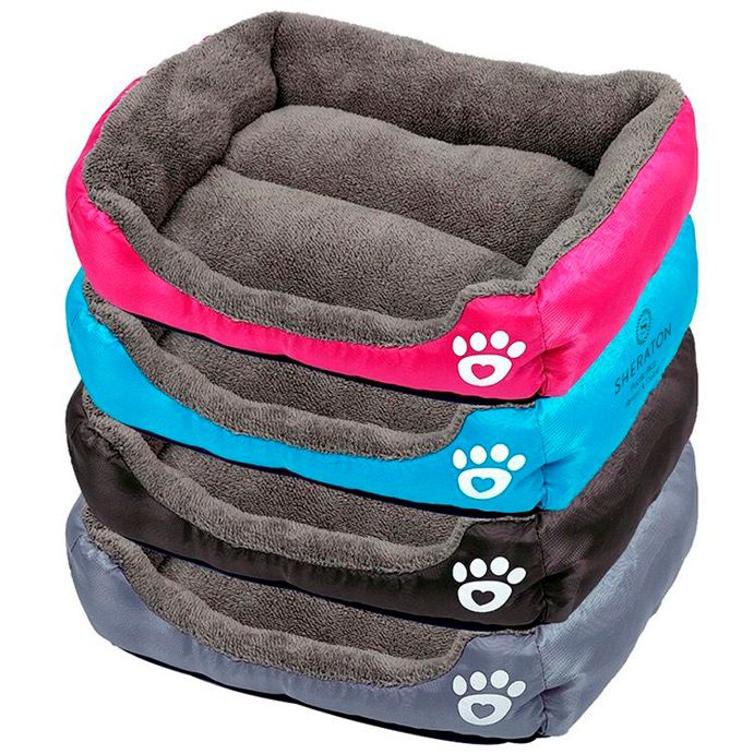 Square warm pet bed