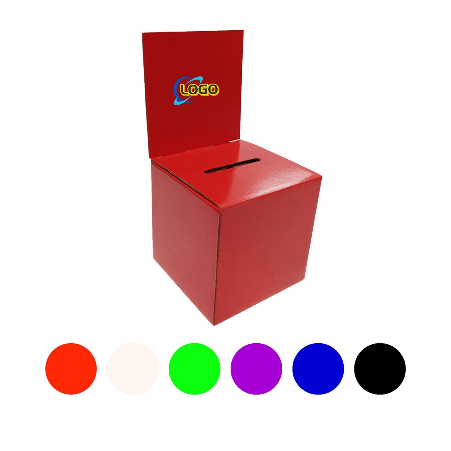 6" corrugated cardboard voting box