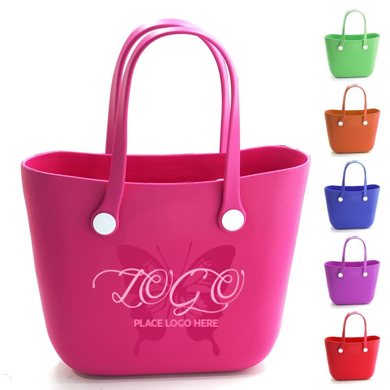 EVA beach half-moon bag with strap