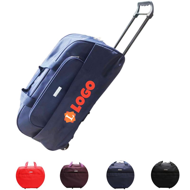 Duffle travel bag with wheels and retractable handle