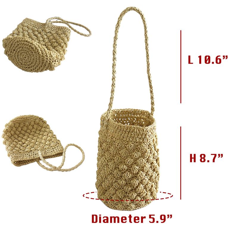 Beach bucket-style bag