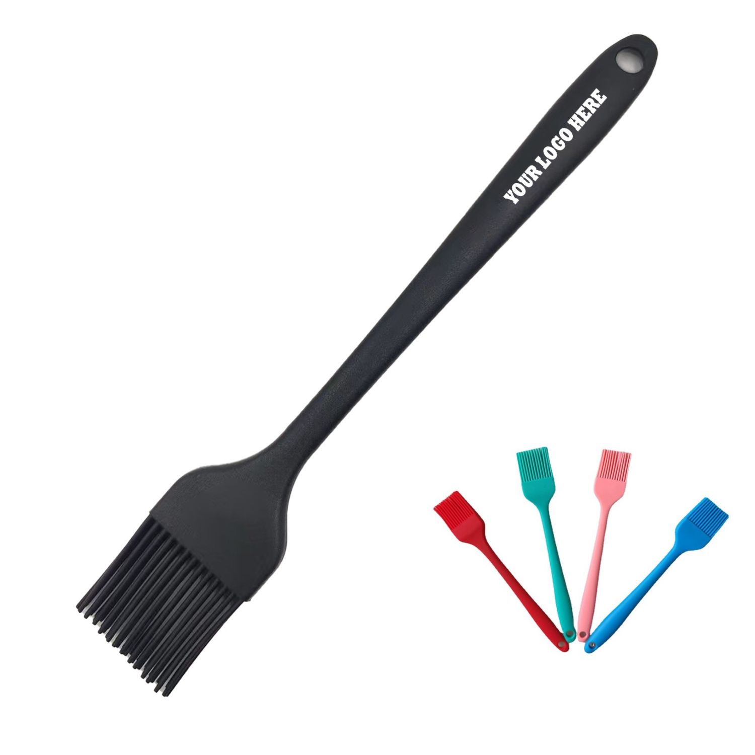 Silicone pastry and kitchen brush
