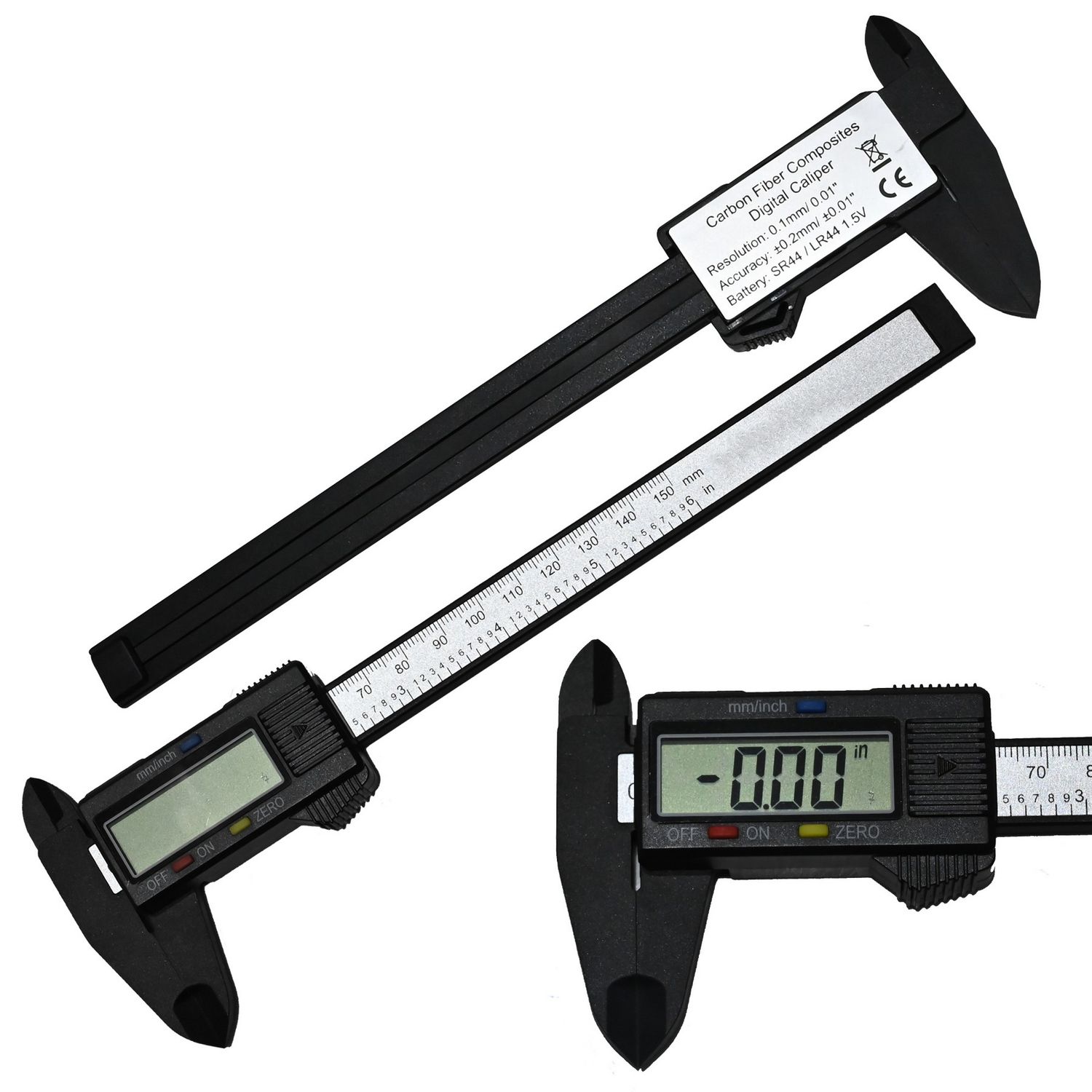 6" or 150 mm ruler caliper