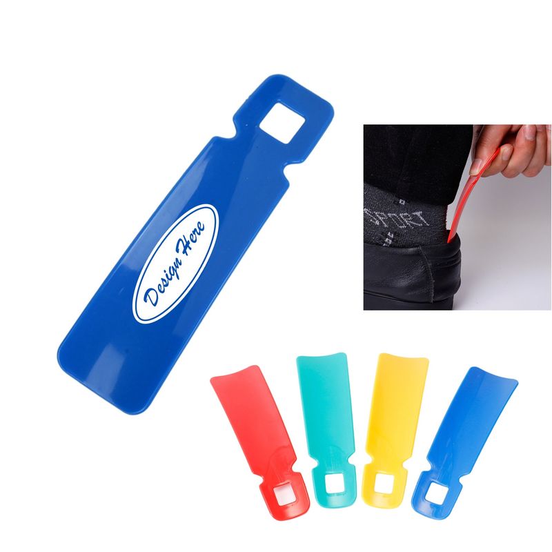 Shoehorn with plastic handle