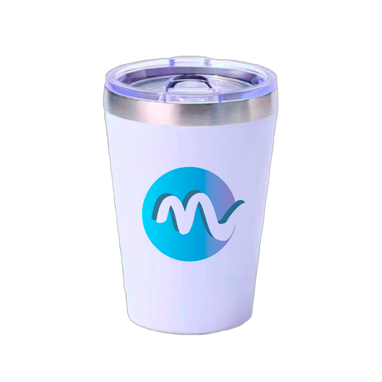 Vaso térmico de 12 onzas en color blanco