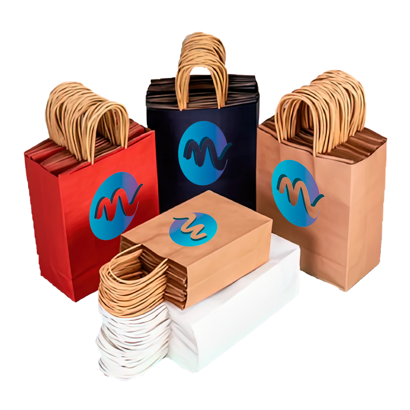 Full-color or plain paper gift bag