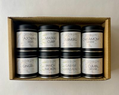 Indian Collection of 8 Spices &amp; Herbs
