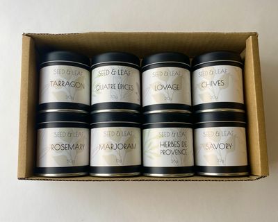 French Collection of 8 Spices &amp; Herbs