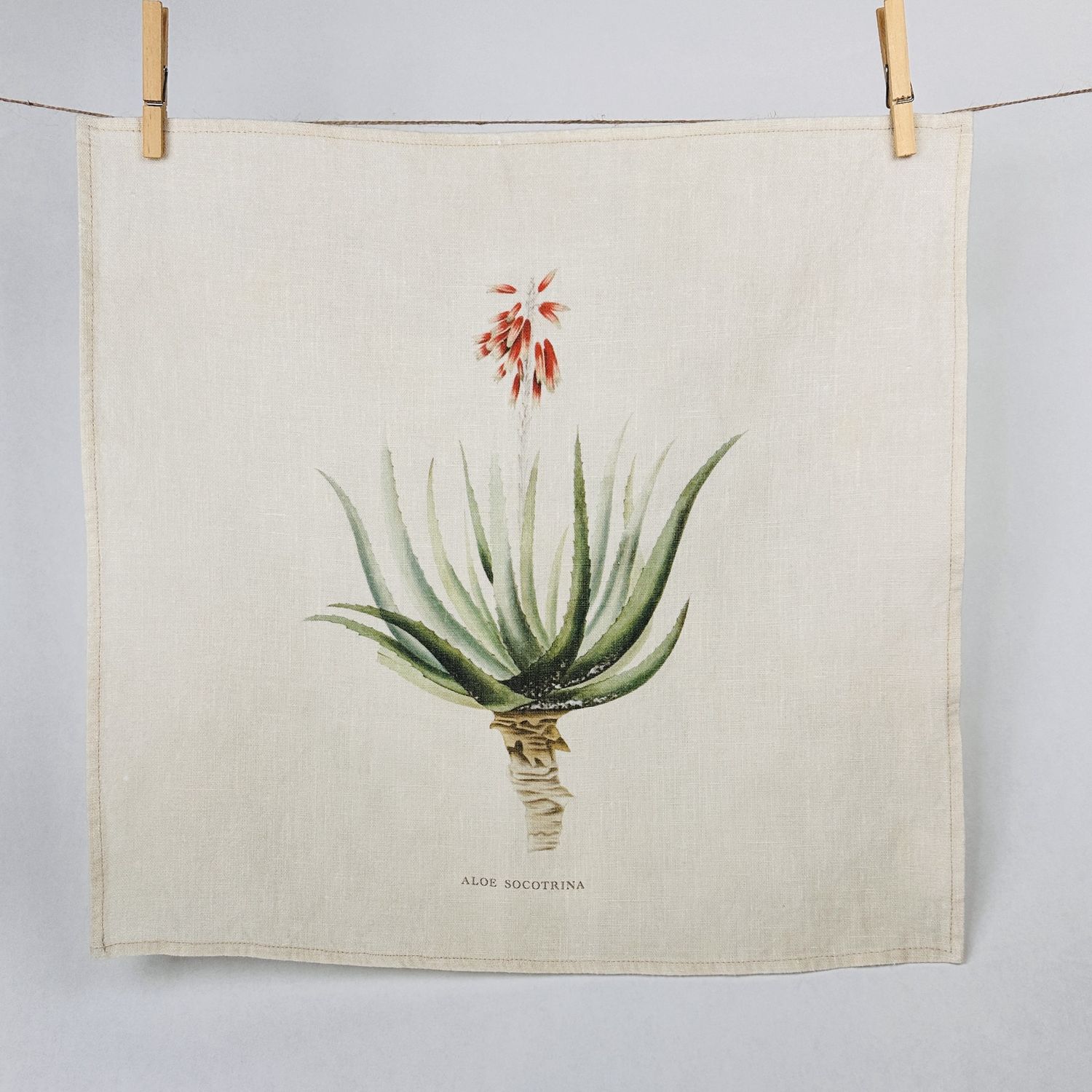 Linen Healing Plants Napkin Set of 6