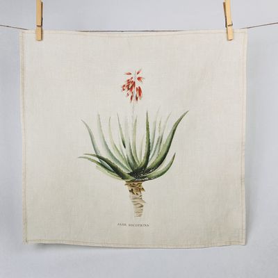 Linen Healing Plants Napkin Set of 6