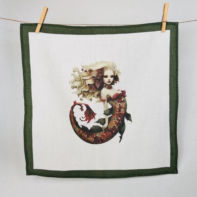 Linen Mermaid Napkin Set of 6