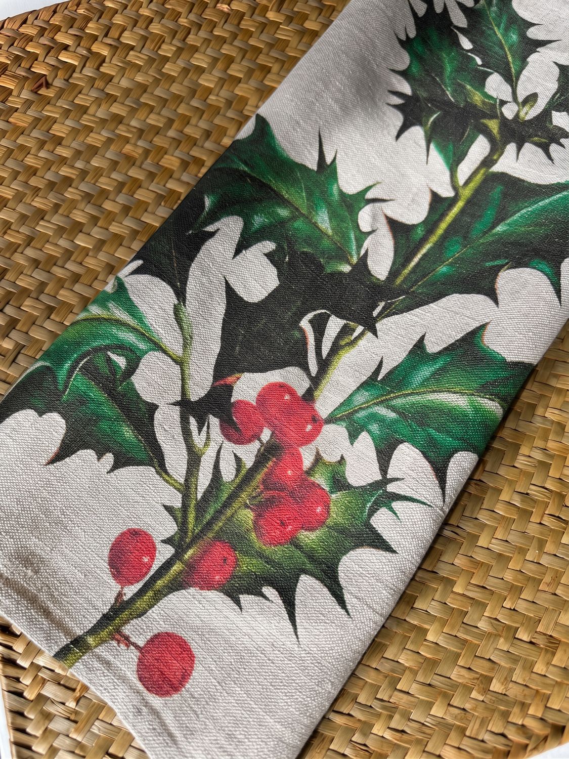 Holly Tea Towel