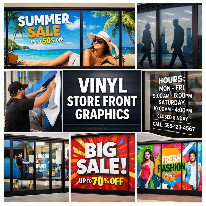 Vinyl Storefront Graphics &amp; Lettering