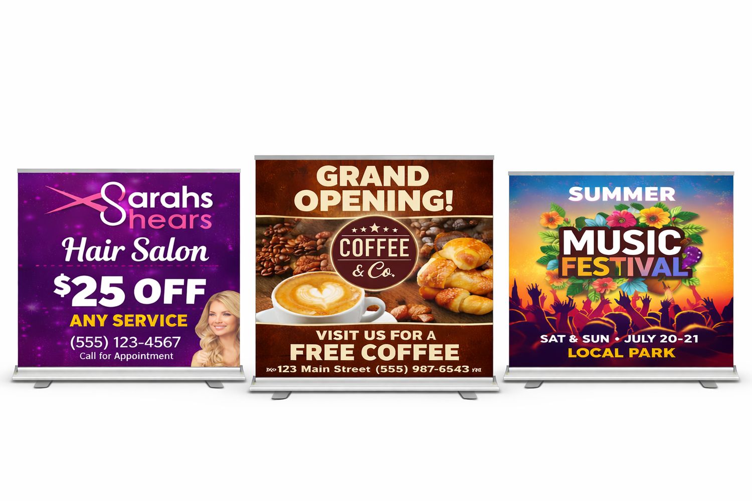 Small Retractable Banner 33' x 25"