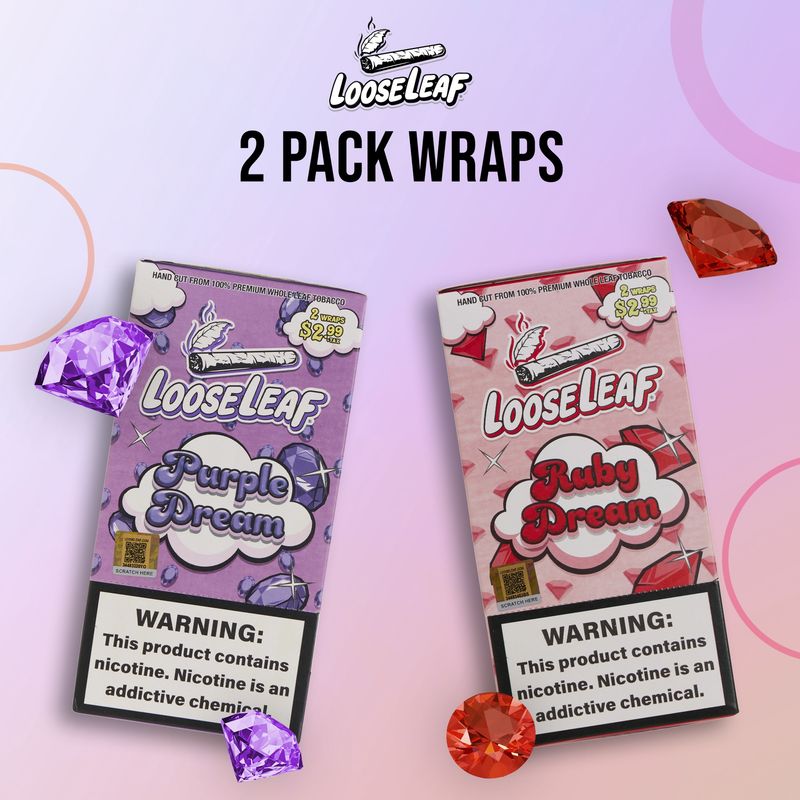 Loose Leaf 2pk Wraps
