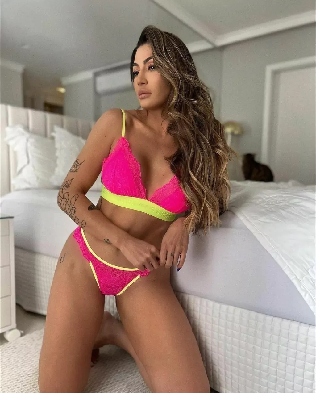 Summer Neon Pink Lingerie