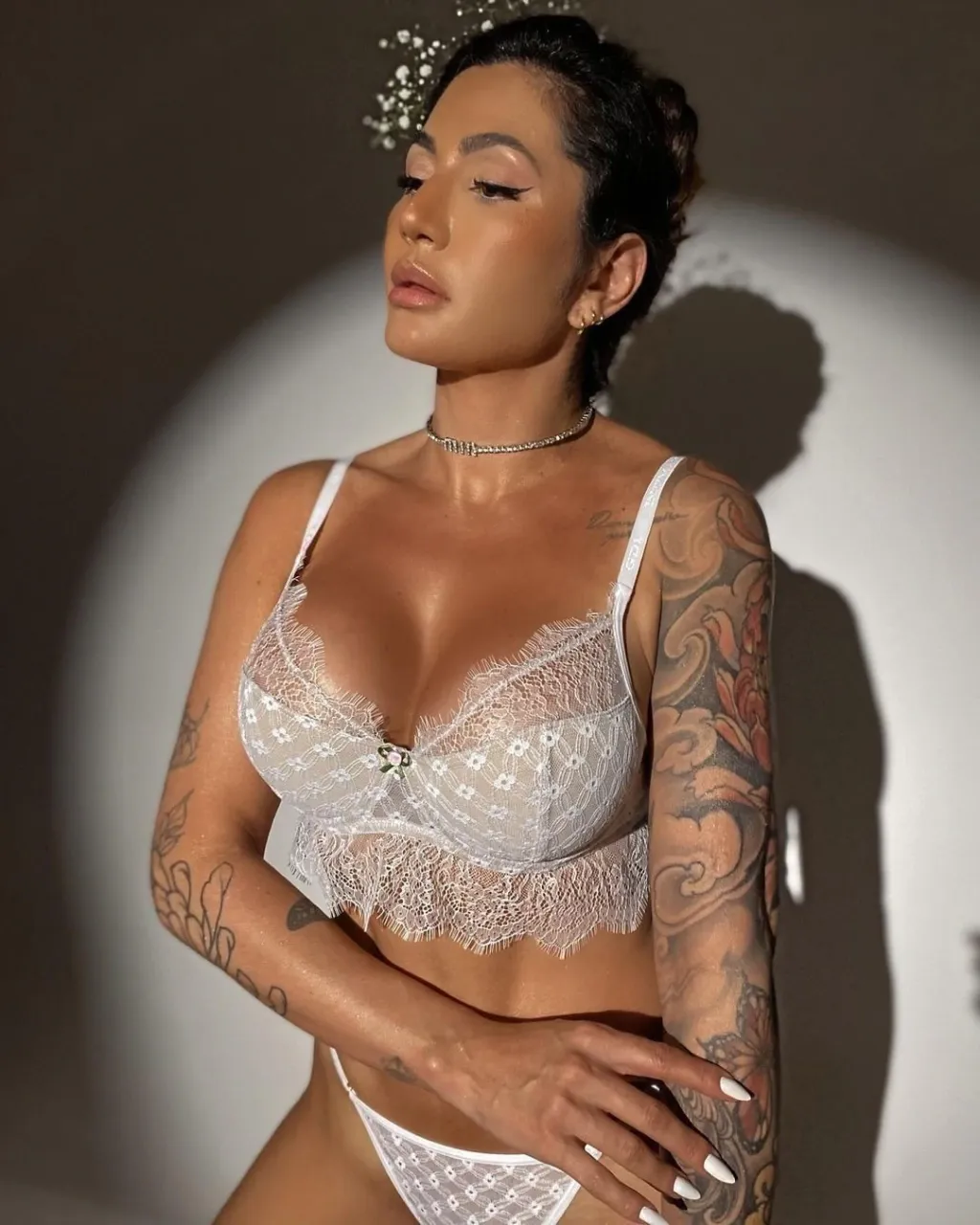 Laurent  White Lingerie