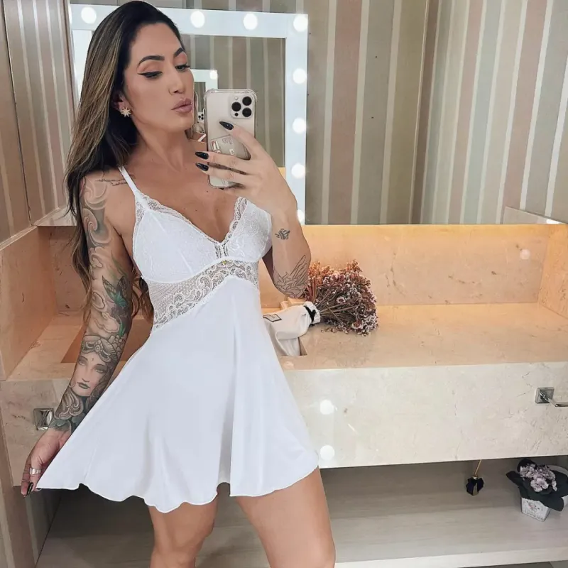 Beatriz White Nightgown