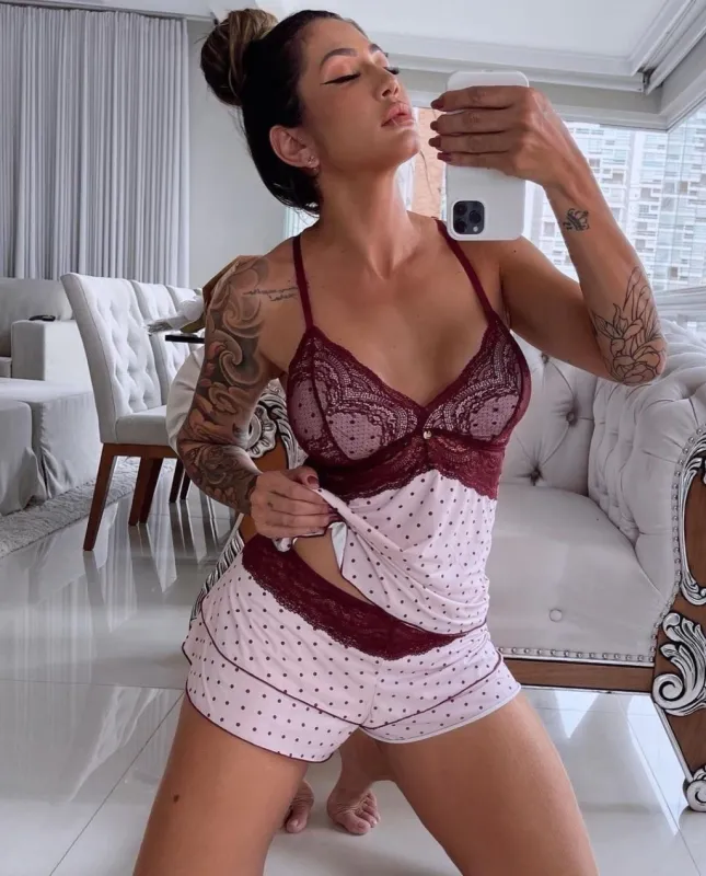 Polka Dot Shorts Set